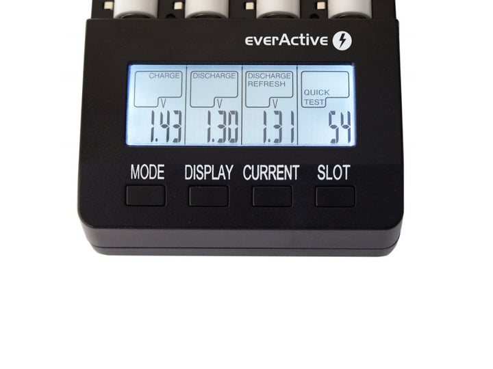 Cargador de pilas AAA R03, AA R6, Ni-MH/Ni-CD EverActive NC-3000
