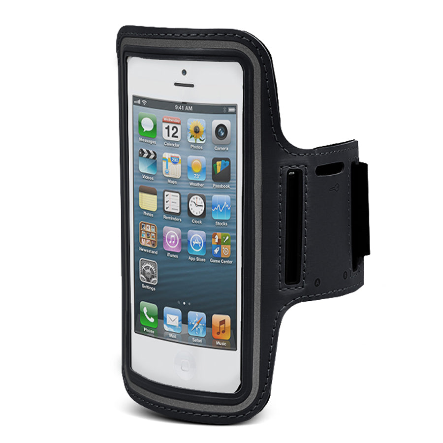 Brazalete deportivo del hombro para Smartphone 4,8" 5,7" Negro Maclean