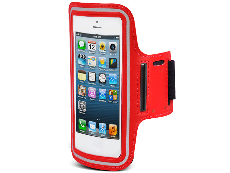 Maclean MC-405 R Funda de hombro roja para teléfono de 4,8