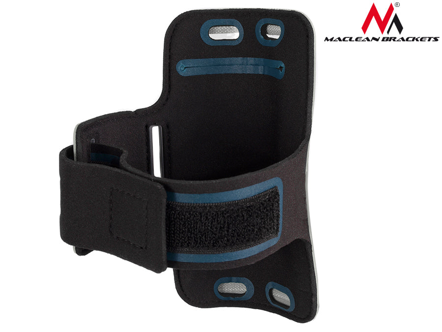 Maclean 4.8" Sport Armband for Mobile Phone Arm Case Bolsa de protección para teléfonos móviles Jogging Fitness Case (szary, 4.8")