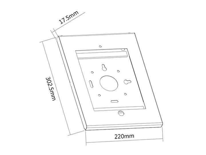 Soporte para tableta Funda para tableta iKiosk para montaje en pared Maclean MC-676