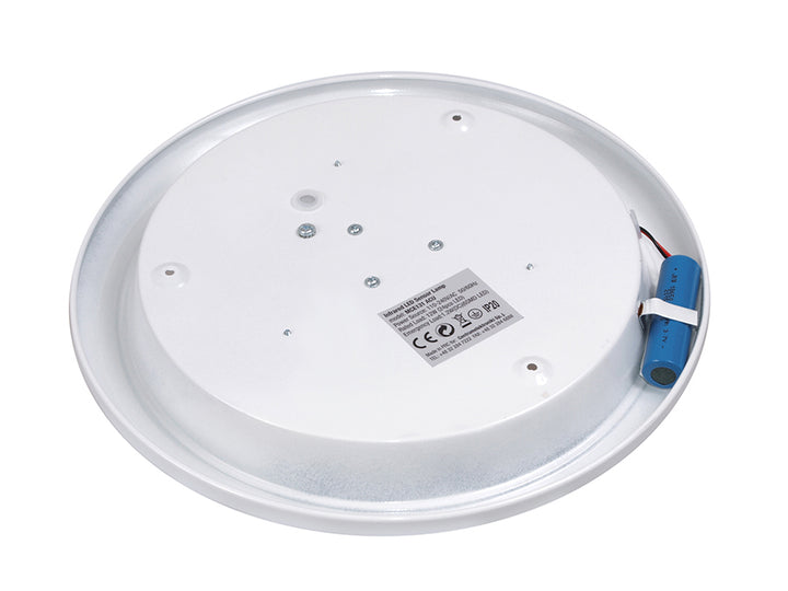 Plafon LED 12W com sensor de movimento PIR e fonte de alimentação de emergência, alcance de 6m Maclean Energy MCE131 ACU