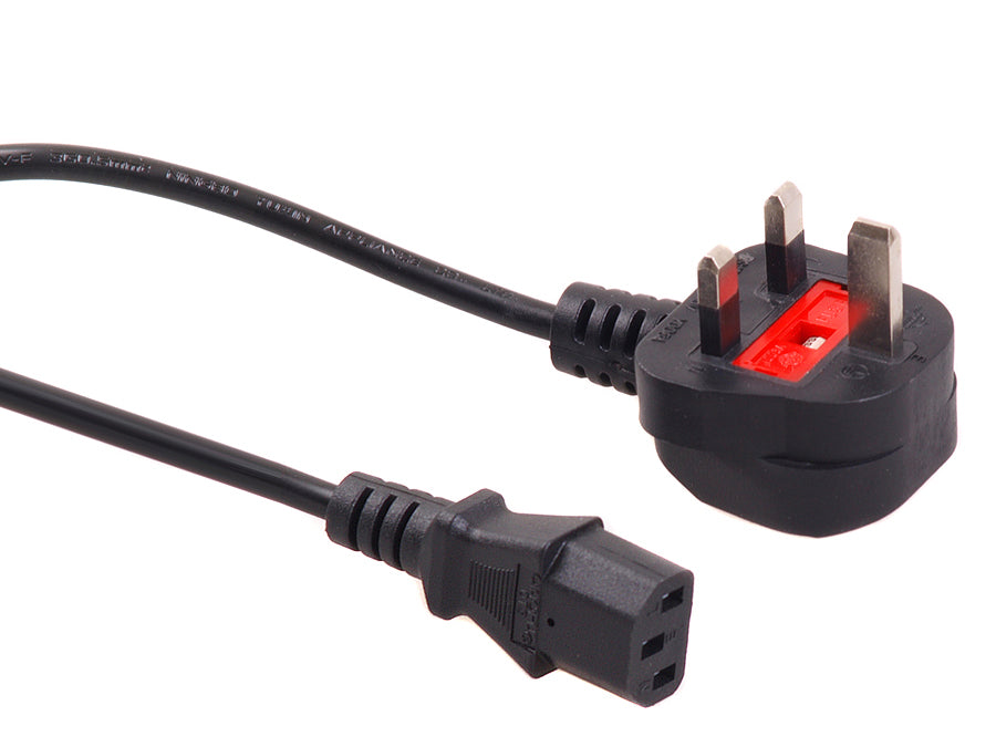 Conector de cabo de alimentação com plugue UK 3M GB Maclean MCTV-807