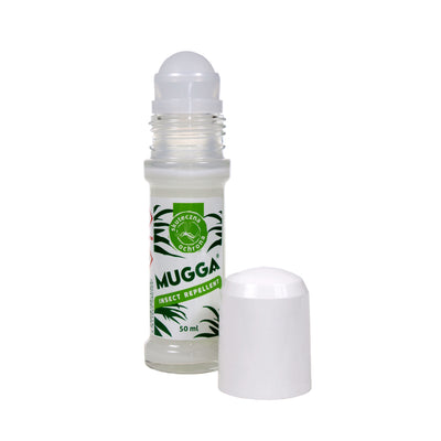 Mugga Roll-On 20% Deet repelente de insectos, contra mosquitos, garrapatas y jejenes, 50ml