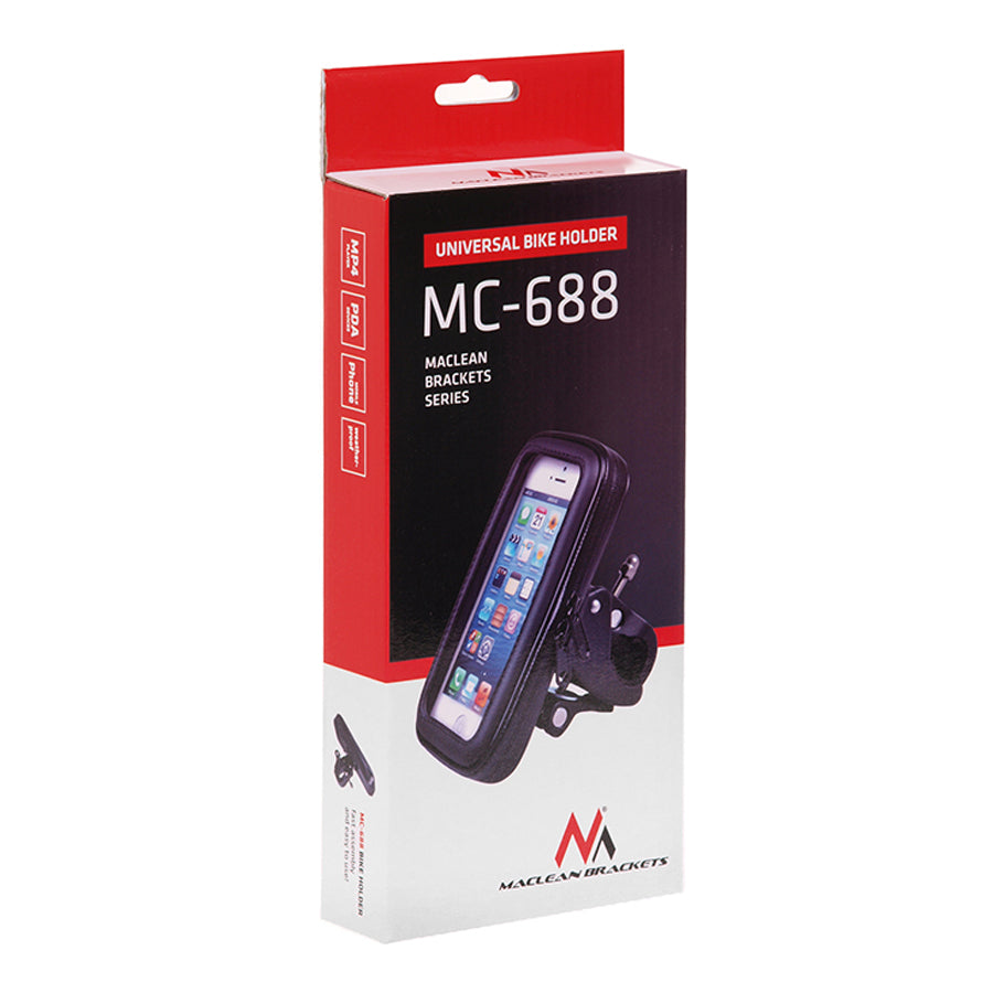 Suporte universal à prova d'água para bicicleta Maclean MC-688M para smartphone, tamanho M