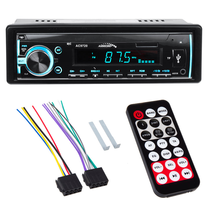 Reproductor de medios digitales para coche Bluetooth MP3/WMA/SD/USB Radio RDS panel desmontable Audiocore AC9720 B