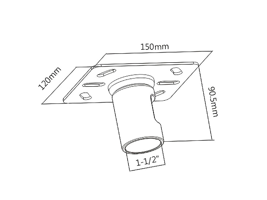 Placa para montagem da televisão Maclean MC-706 50kg PROFI MARKET SYSTEM