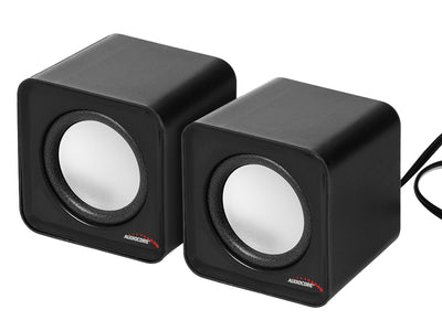 Alto-falantes para PC, USB, 2x3W, autoalimentados, pretos Audiocore AC870B