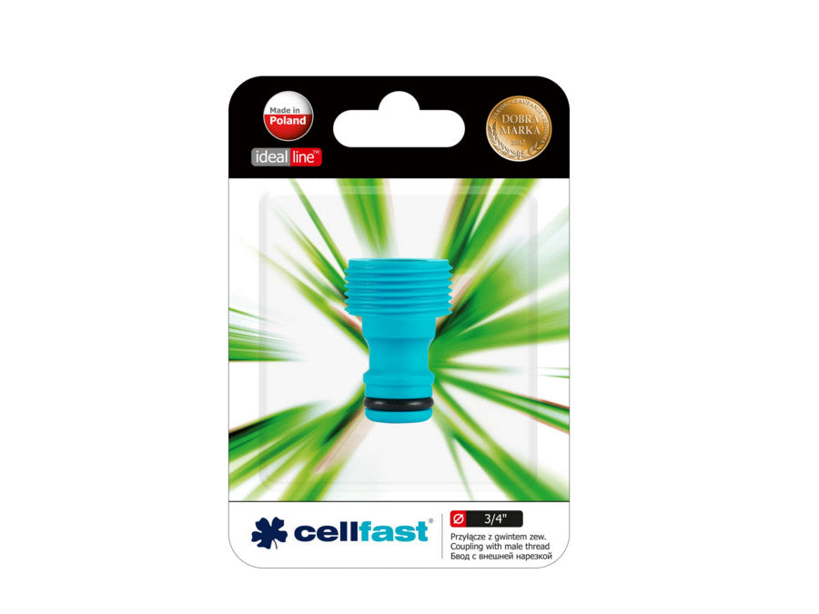 Conexão com rosca externa 3/4" Cellfast Ideal Line