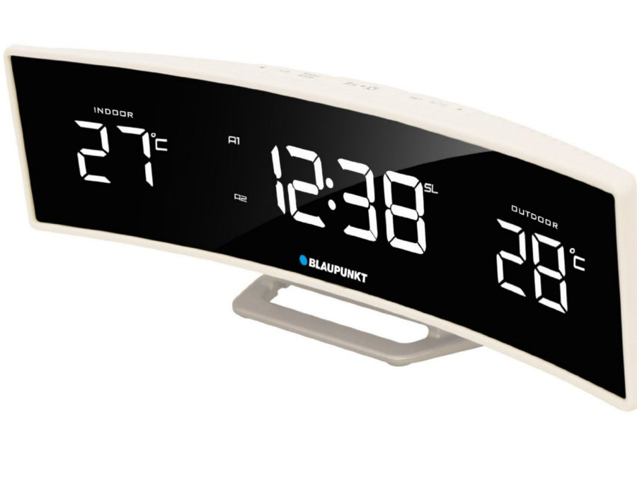 FM digital, alarma, función Snooze, Pantalla LCD grande Blaupunkt CR12BK