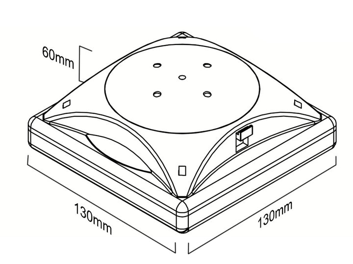 Lâmpada solar Maclean Energy MCE124 para guarda-chuva ou barraca