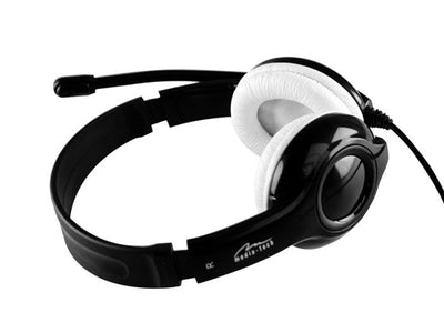 Auriculares de diadema alámbricos estéreo miniJack 3.5mm con micrófono y control de volumen para jugadores Media-Tech Epsilon MT3573