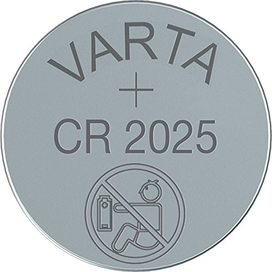 2x baterias de lítio Varta CR 2025, alta qualidade, 3V