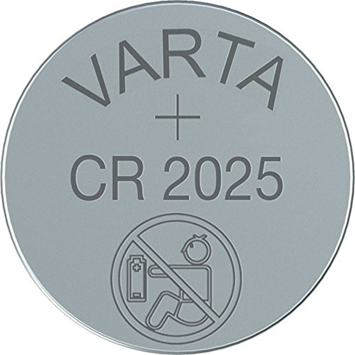 2x baterias de lítio Varta CR 2025, alta qualidade, 3V