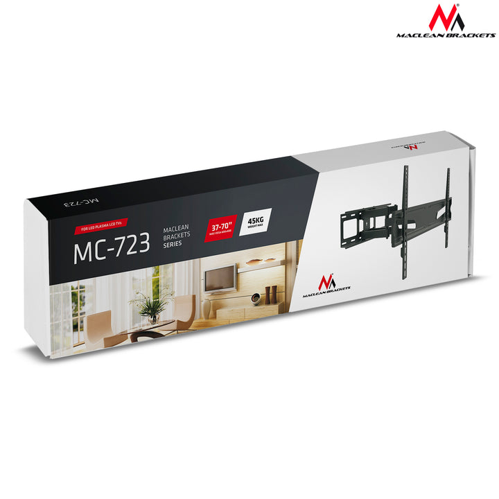 Maclean MC-723B Soporte de pared para TV pantalla LCD/LED TV 37-80", Carga máx. 45kg, máx. VESA 600x400