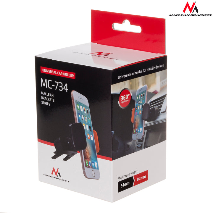 Suporte universal para celular, suporte para carro, slot para CD, ventilação Maclean MC-734