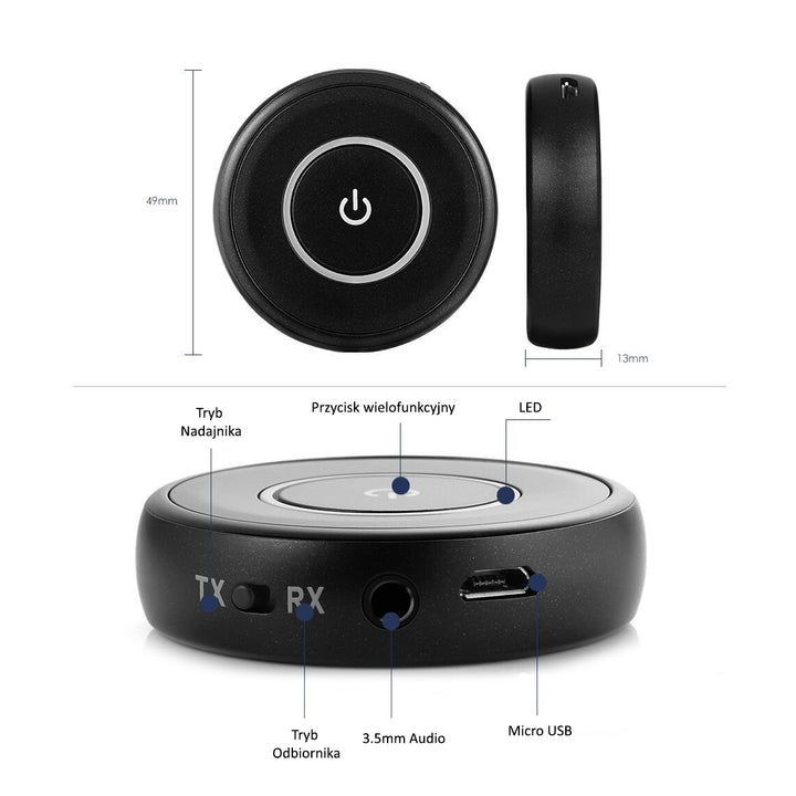 Adaptador Bluetoth 2 en 1 - transmisor y receptor - Audiocore AC820