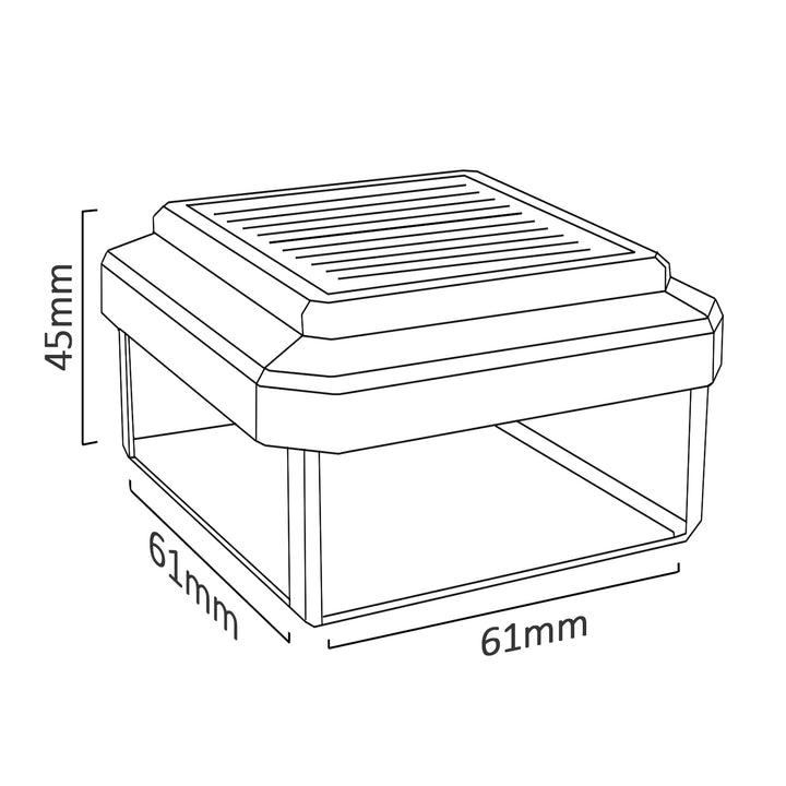 Lámpara solar para poste de valla LED 60 x 40 mm GreenBlue GB125