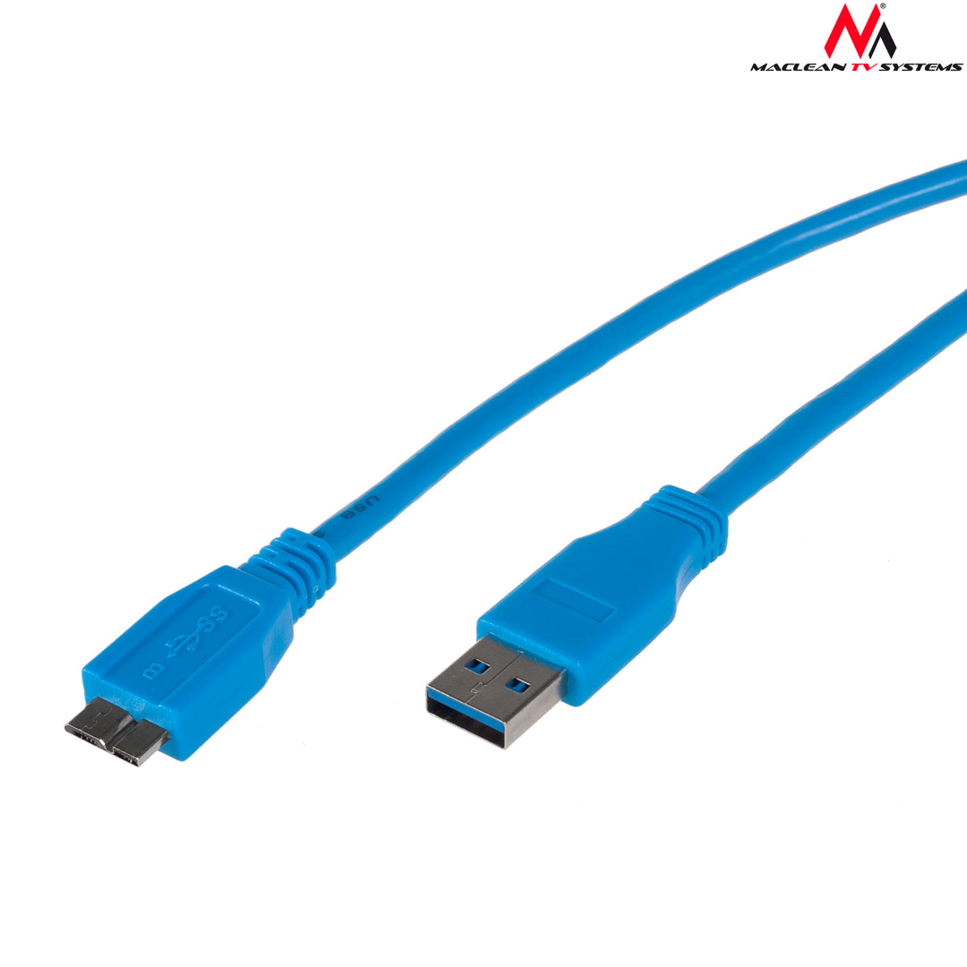 CABLE USB 3.0 AB MICRO 1.5m PARA LA UNIDAD DE DISCO. Maclean MCTV-587