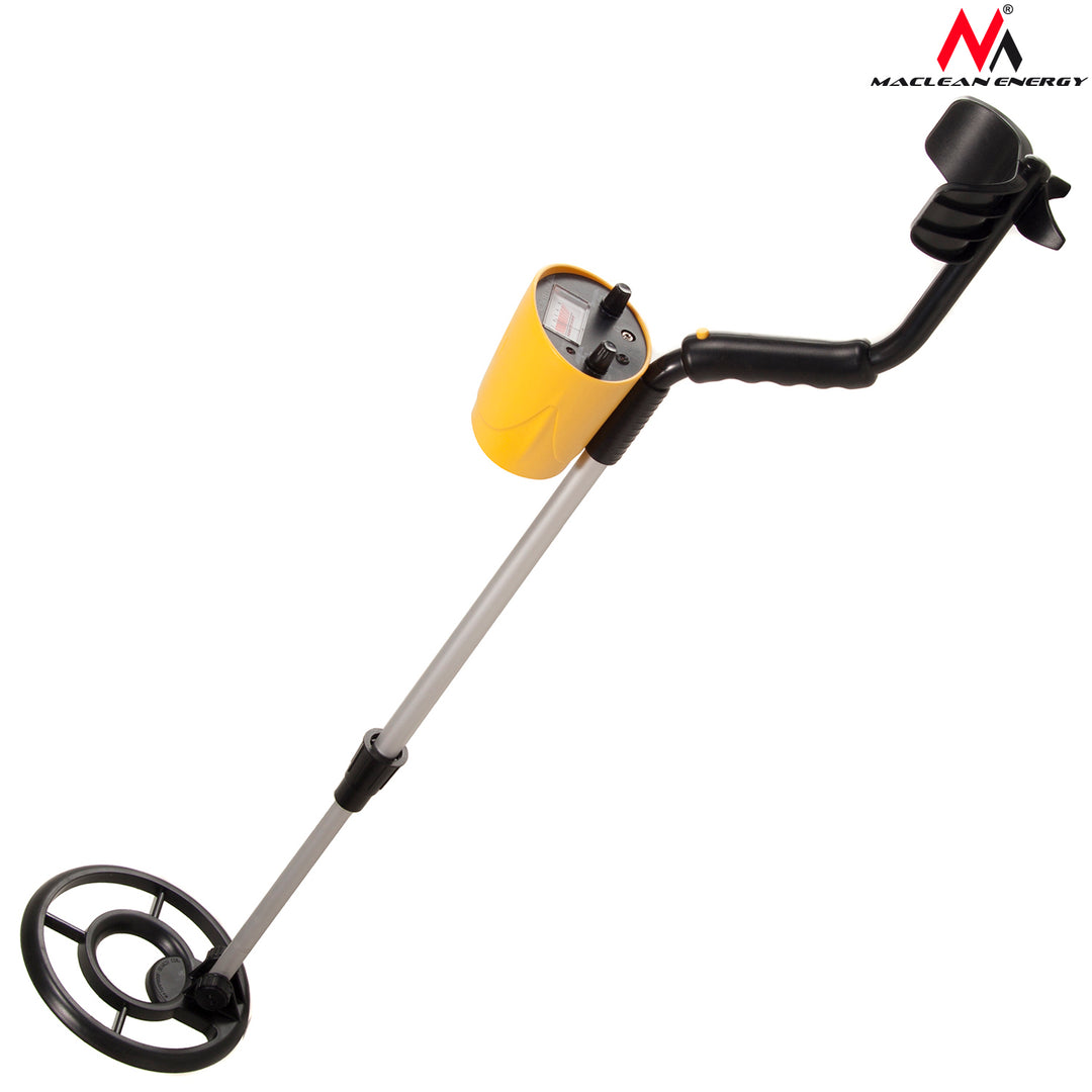 Detector de metais Maclean MCE991 com conector de áudio discriminador 3,5 mm MCE991 amarelo