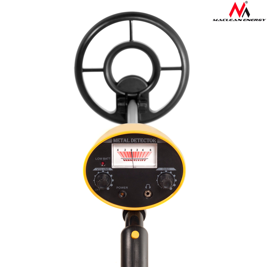 Maclean MCE991 Detector de metales con discriminador Audio Jack 3,5mm MCE991 Amarillo