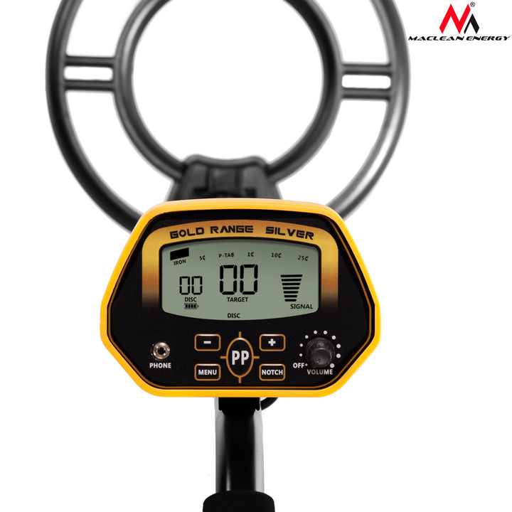 Detector de metais com conector de áudio LCD 3,5 mm Discriminador Maclean Energy MCE992 Pinpoint