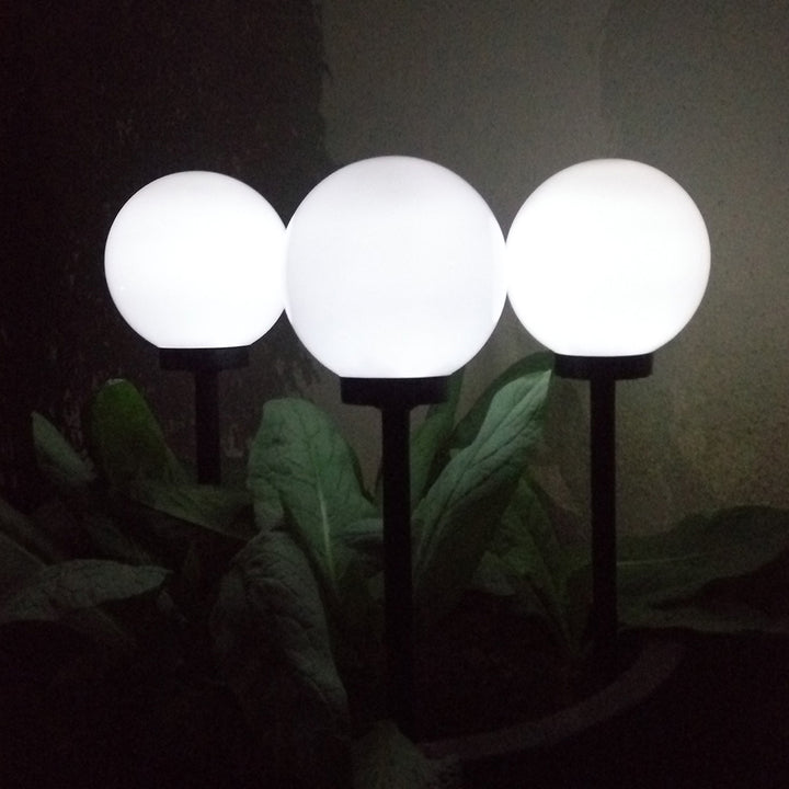Lâmpada solar de jardim em forma de bola LED branca GreenBlue GB121