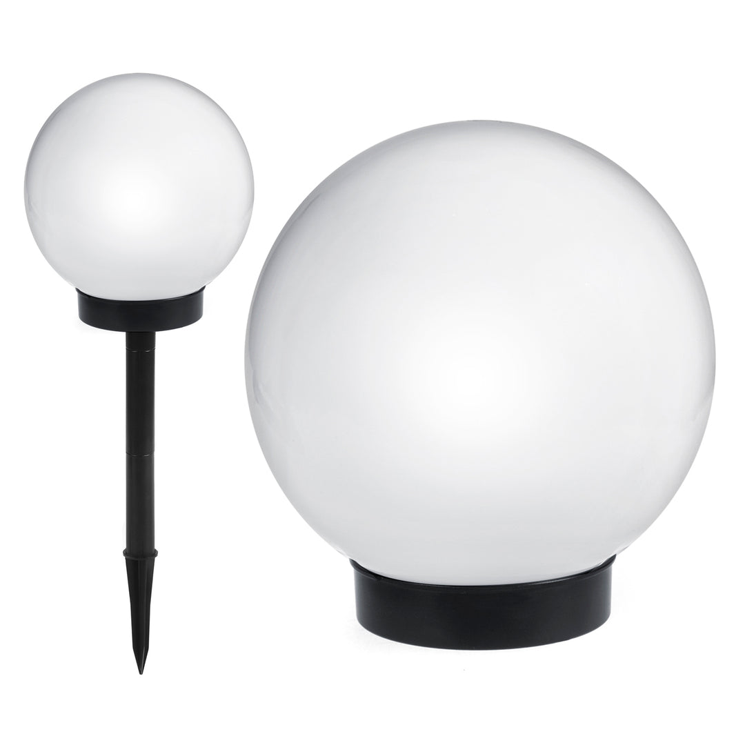 Lámpara solar LED para exteriores blanca 20 x 20 x 53 cm GreenBlue GB123