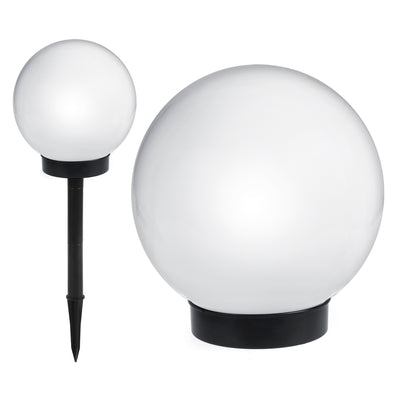 Lâmpada solar LED branca para exterior 20 x 20 x 53 cm VerdeAzul GB123