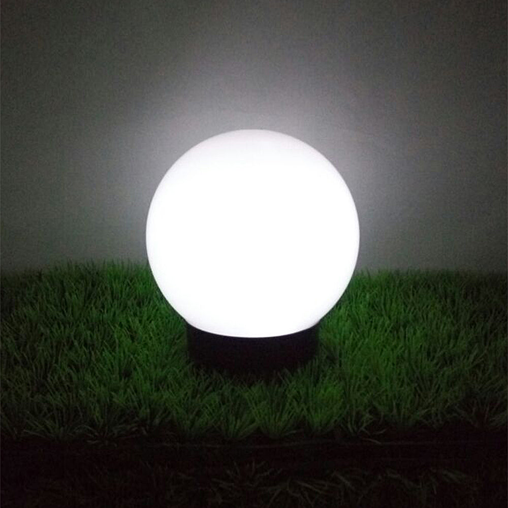 Lâmpada solar LED para jardim em forma de bola grande 25 x 25 x 58 cm VerdeAzul GB166