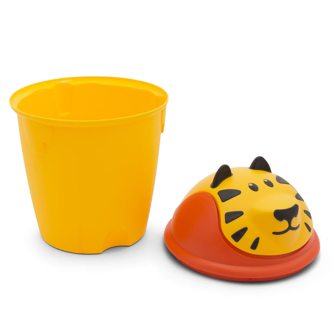 Curver 155181 Lixeira Lion 12L com tampa giratória leve para quarto infantil