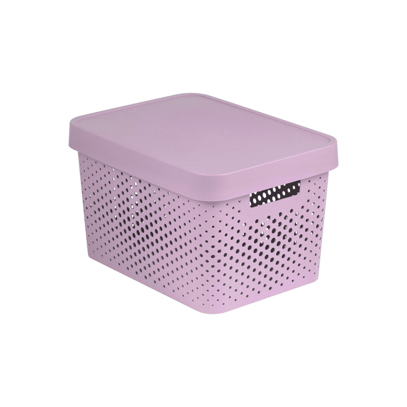 Recipiente Curver Openwork com tampa infinita 17L rosa