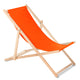 Tumbona de madera de haya con respaldo ajustable de tres niveles color naranja GreenBlue GB183