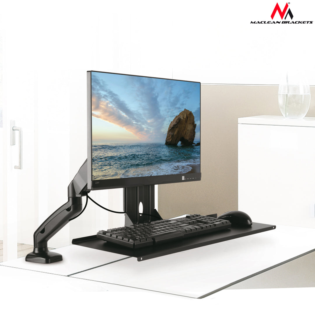 Soporte para teclado VESA max 100x100 complemento soporte monitor Maclean MC-756