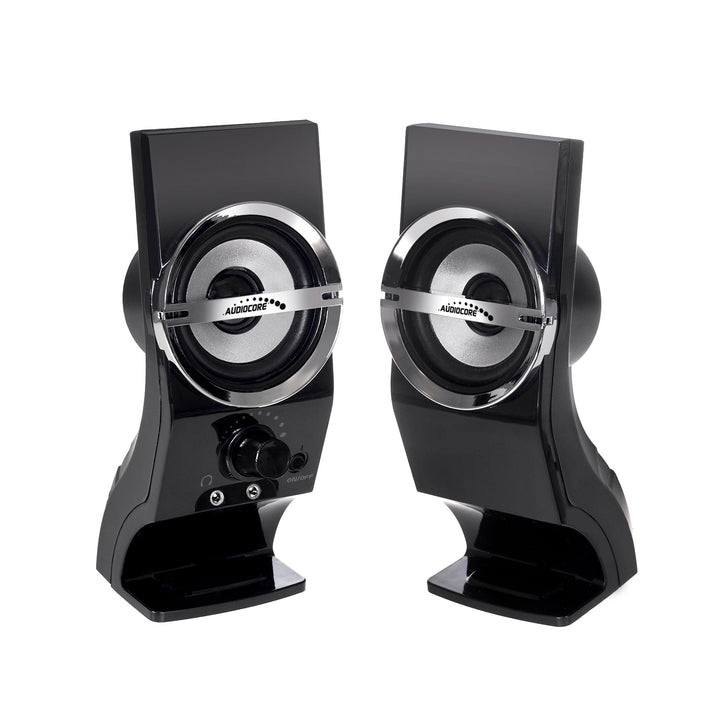 Altavoces estéreo para ordenador negros USB 6W Audiocore AC805