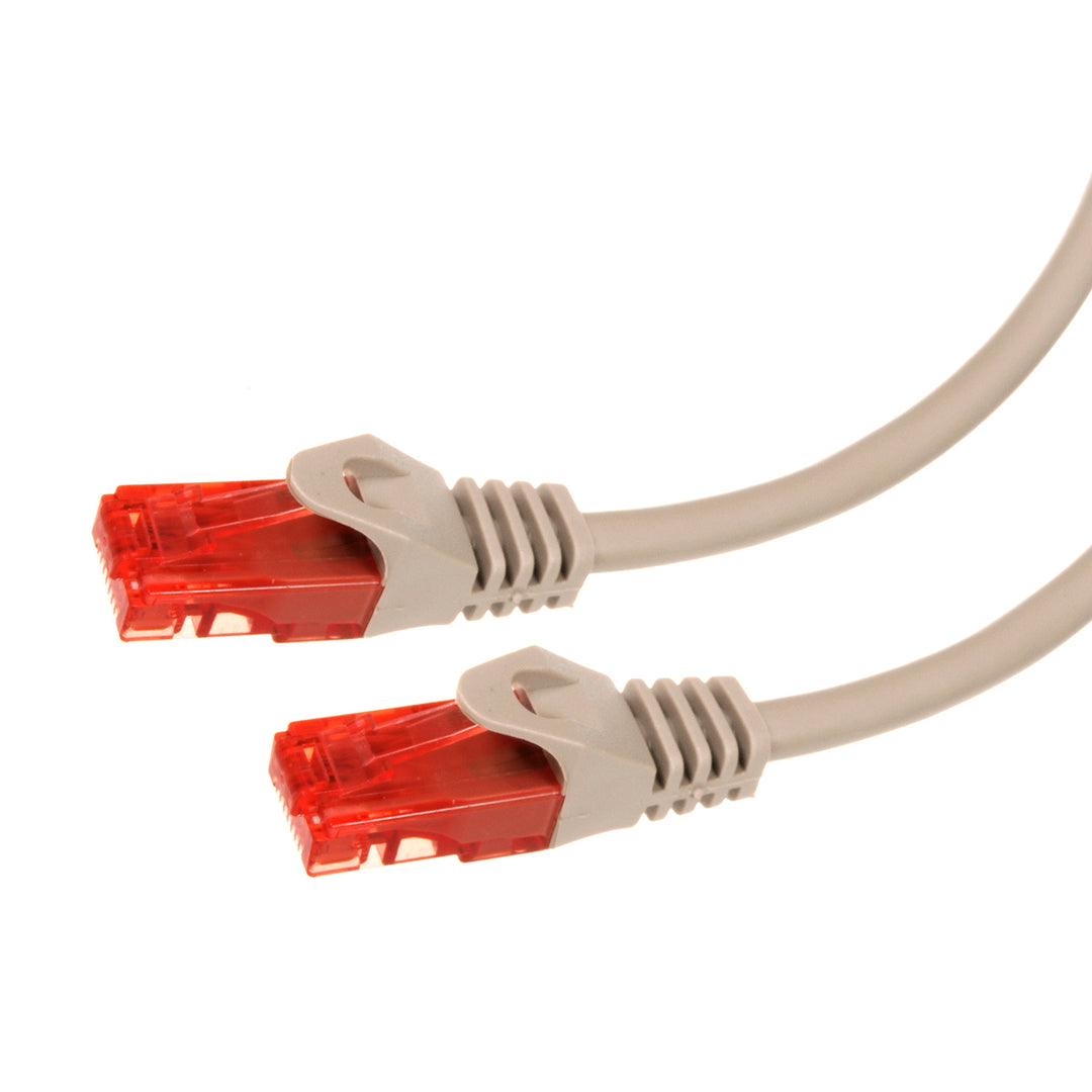 Cable patch cable UTP cat6 enchufe 0.5 m gris Maclean MCTV-300 S