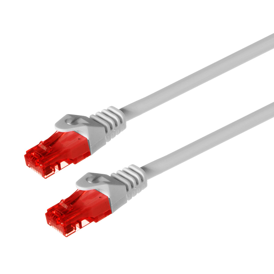Cabo Maclean, cabo de ligação UTP, Plug-to-Plug, Cat6, 1 m, cinzento, MCTV-301 W
