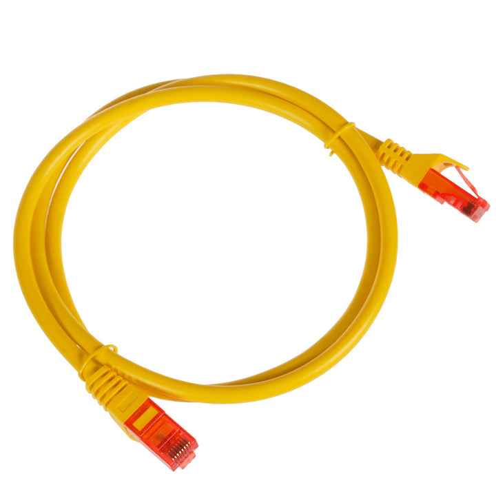 Maclean Cable, cable patchcord UTP, conector enchufable, Cat6, 1 m, amarillo, MCTV-301 Y