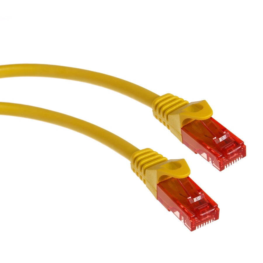 Cabo Maclean, Cabo de Ligação UTP, Conector Plug-in, Cat6, 2m, Amarelo, MCTV-302 Y