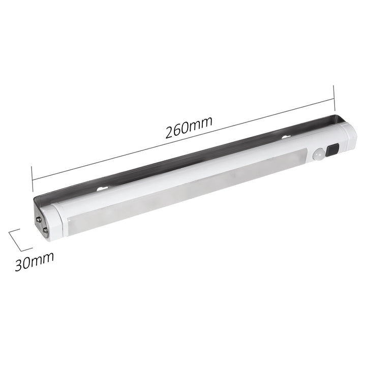 Lámpara fluorescente para cocina para el armario de cocina 9 LED SWD con 120 grados PIR Detector de movimiento 360 ° de rotación Maclean MCE166