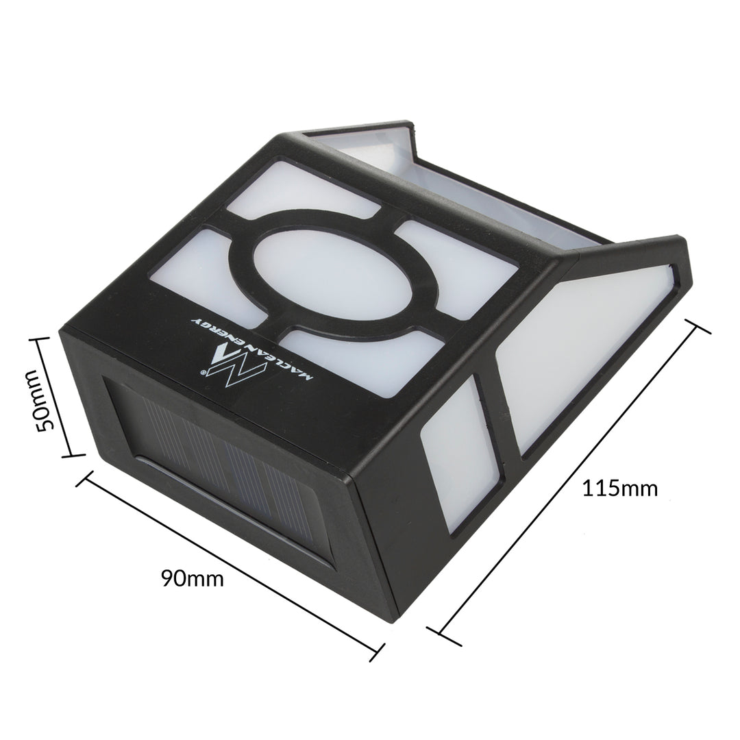 Lâmpada solar de jardim de alta qualidade com sensor crepuscular integrado 2 peças Maclean Energy MCE171