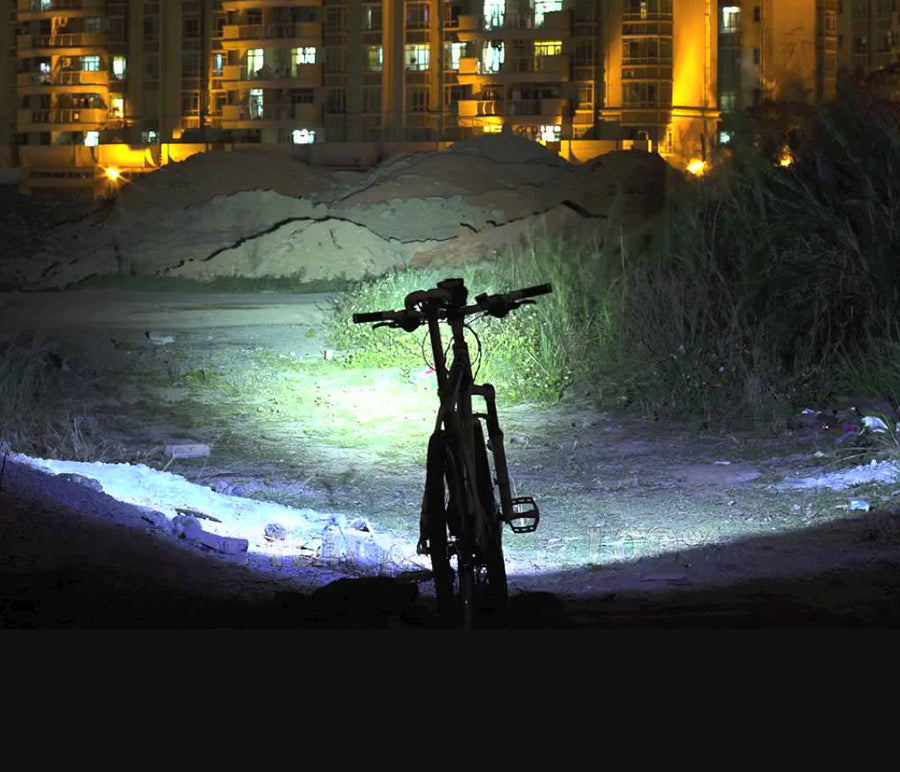 Antorcha de bicicleta LED de dos tonos 200 lúmenes 3200mAh