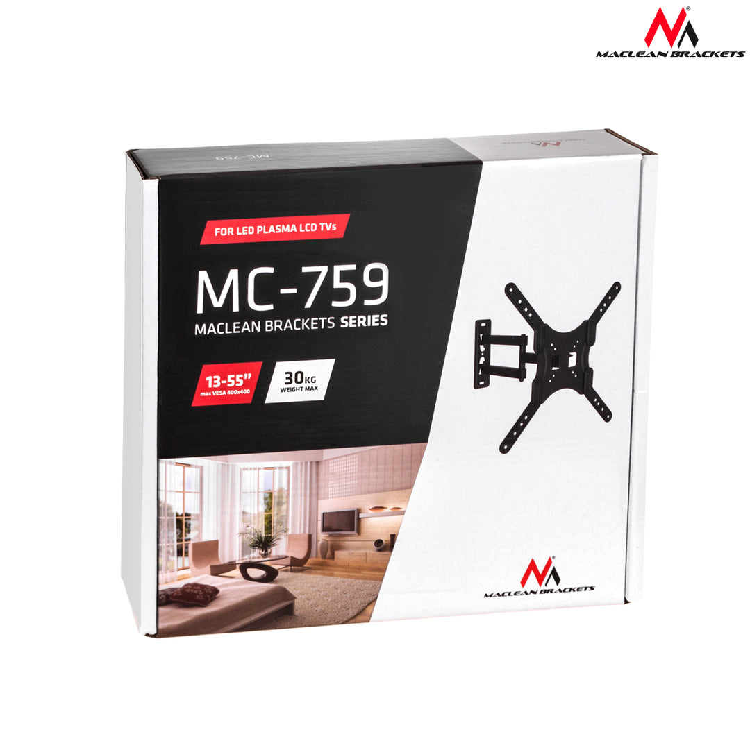 MC-759 TV 13-55" 30kg VESA max 400x400 braço articulado