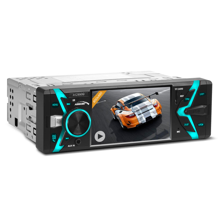 Sistema de áudio viva-voz Bluetooth MP5 AVI DivX + controle remoto Audiocore AC9900