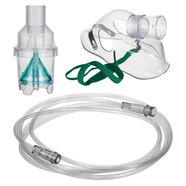 Conjunto de reemplazo de accesorios para inhaladores: Máscara, tubo y nebulizador