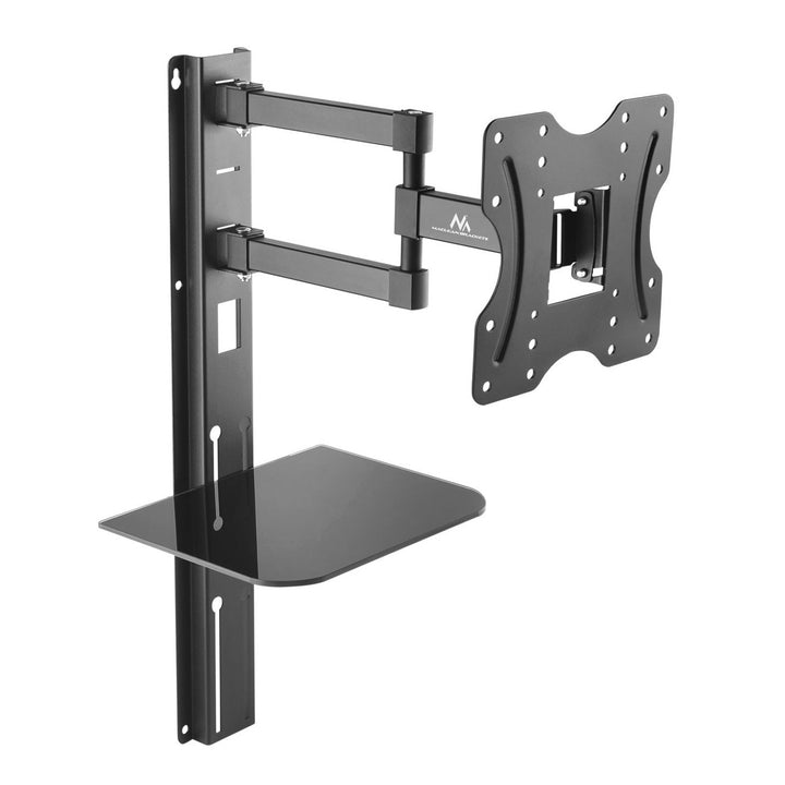 Suporte de parede para tela com prateleira para DVD 23"- 42", carga até 30kg, suporte inclinável Maclean MC771