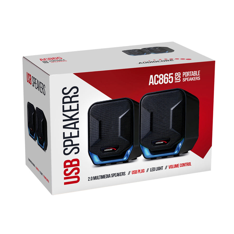Altavoces estéreo de alta calidad para computadoras portátiles y de escritorio Audiocore AC865