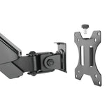 Soporte de monitor Maclean MC-775 con resorte de gas, brazo doble de 17 "-32" 8 kg