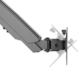Soporte de monitor Maclean MC-775 con resorte de gas, brazo doble de 17 "-32" 8 kg