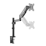 Soporte de monitor Maclean MC-775 con resorte de gas, brazo doble de 17 "-32" 8 kg